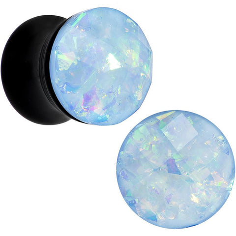 Aqua Black Acrylic Blow Your Mind Saddle Plug Set 2G to 00G