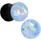 Aqua Black Acrylic Blow Your Mind Saddle Plug Set 2G to 00G