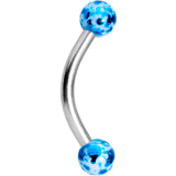 5/16 Color Splash Curved Eyebrow Ring Set of 4