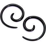 Black Anodized Titanium Micro Spiral Taper Set 12G to 6G