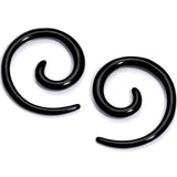 Black Anodized Titanium Micro Spiral Taper Set 12G to 6G