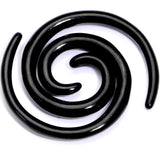 Black Anodized Titanium Micro Spiral Taper Set 12G to 6G