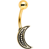 Blue Pink Gem Sun and Moon Goddess Belly Ring Set of 4