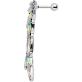 1/4 Aurora Gem Feathered Cascade Tragus Cartilage Earring