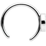 Black Crescent Moon and Star Non Pierced Ear Cuff