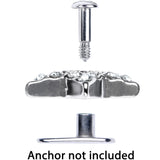 14G Clear Gem 10mm Five Point Star Dermal Top