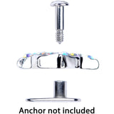 14G Aurora Gem 10mm Six Point Star Dermal Top