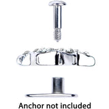 14G Clear Gem 10mm Six Point Star Dermal Top