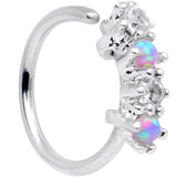 20G 5/16  Synthetic Opal Staccato Seamless Circular Ring