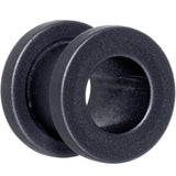 Brown Matte Silicone Screw Fit Tunnel Plug Set 6mm to 25mm