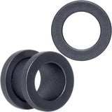 Brown Matte Silicone Screw Fit Tunnel Plug Set 6mm to 25mm