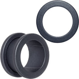 Brown Matte Silicone Screw Fit Tunnel Plug Set 6mm to 25mm