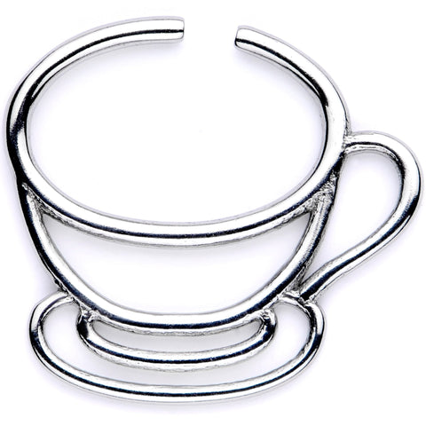 18G 5/16 Stainless Steel Tiny Tea Cup Closure Ring