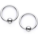 14G Blue Gem Supernova Captive Ring Barbell Nipple Ring Set