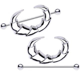 1 3/8 Talon Claw Nipple Barbell Shield Set