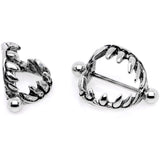 14G 7/8 Halloween Fang Nipple Shield Set
