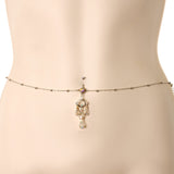 Aurora Gem Dancing Queen Chandelier Dangle Belly Ring Belly Chain