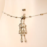 Aurora Gem Dancing Queen Chandelier Dangle Belly Ring Belly Chain