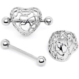 14G 9/16 Love in a Beautiful Cage Nipple Shield Set