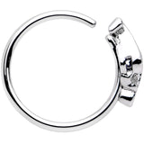 20G 5/16 Blue Clear Gem Oceans Eye Seamless Circular Ring