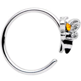 20G 5/16 Yellow Gem Bumble Bee Seamless Circular Ring