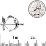 14G 9/16 Angelic Angelfish Nipple Shield Set