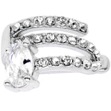 Clear Gem All Of The Bling None Of The Commitment Non Pierced Ear Cuff