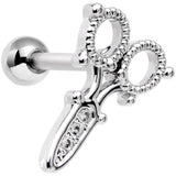 18G 5/16 Clear Gem Shear Beauty Cartilage Tragus Earring