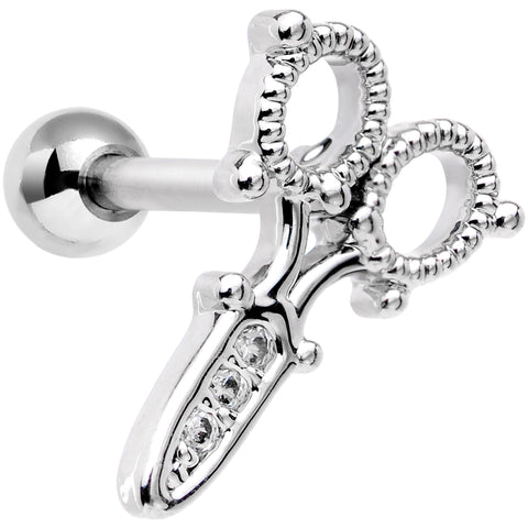 18G 5/16 Clear Gem Shear Beauty Cartilage Tragus Earring