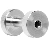 2G Steel Double Flare Screw Fit Tunnel Plug Set