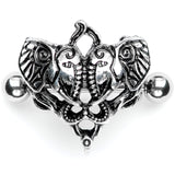 14G 9/16 Dueling Elephants Nipple Shield Set