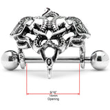 14G 9/16 Dueling Elephants Nipple Shield Set