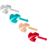 20G 1/4 Multi Tone Valentines Day Heart Nose Bone 4 Pack Set