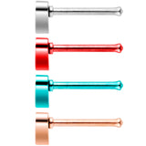 20G 1/4 Multi Tone Valentines Day Heart Nose Bone 4 Pack Set