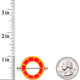 14G 9/16 Juicy Orange Slice Nipple Shield Set