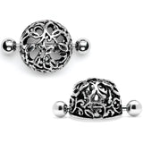 14G 9/16 Framework Twining Vines Nipple Shield Set