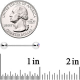 Aurora Gem Inlay Mouthful of Colors Barbell Tongue Ring Set of 5