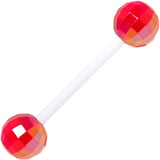 Flexible Acrylic Holiday Disco Ball Barbell Tongue Ring Set of 3