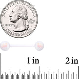 Flexible Acrylic Holiday Disco Ball Barbell Tongue Ring Set of 3