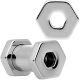 4G Geometric Hexagon Screw Fit Tunnel Plug Set