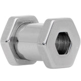 2G Geometric Hexagon Screw Fit Tunnel Plug Set