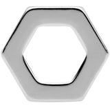 00G Geometric Hexagon Screw Fit Tunnel Plug Set