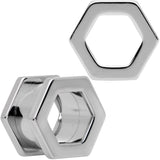 1/2 Geometric Hexagon Screw Fit Tunnel Plug Set