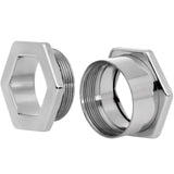 9/16 Geometric Hexagon Screw Fit Tunnel Plug Set