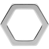 3/4 Geometric Hexagon Screw Fit Tunnel Plug Set