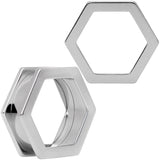 25mm Geometric Hexagon Screw Fit Tunnel Plug Set