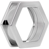 25mm Geometric Hexagon Screw Fit Tunnel Plug Set