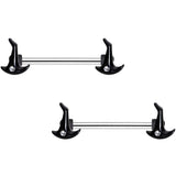 14G 9/16 Clear Gem Witch Hat Barbell Nipple Ring Set