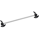 14G Clear Gem Black Halloween Witch Hat Industrial Barbell 38mm