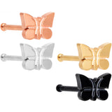 20G 1/4 Multicolor Butterfly Nose Bone Set of 4